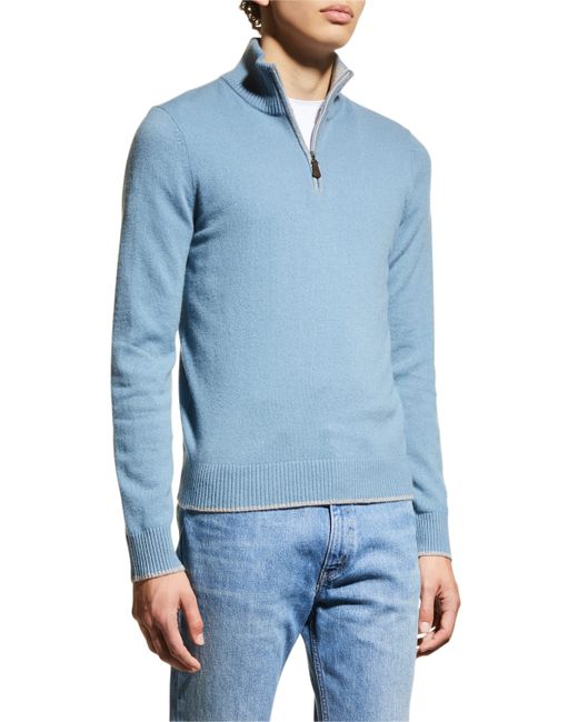 Nomad Broadway Cashmere Quarter-Zip Sweater