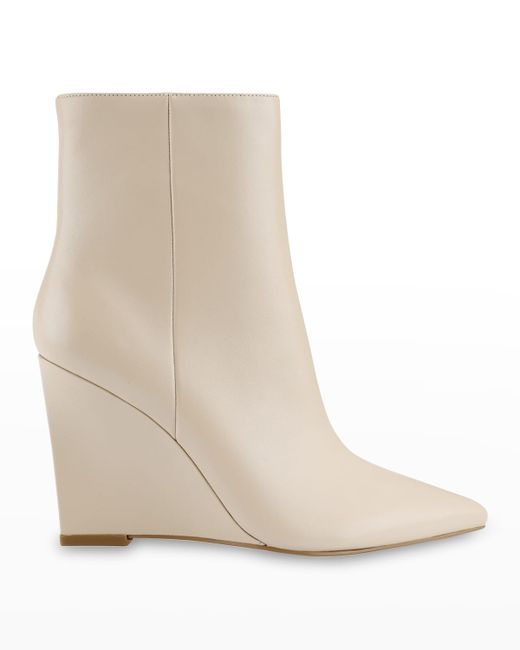Marc Fisher LTD Dayna Leather Wedge Booties