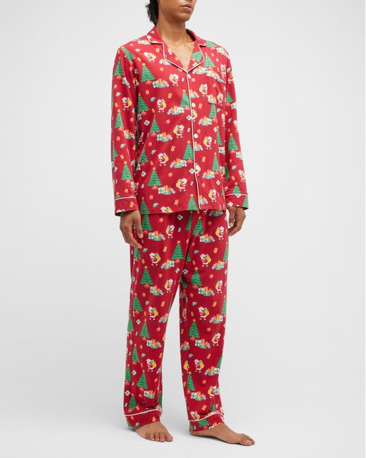 Bedhead Pajamas Holiday-Print Organic Cotton Pajama Set