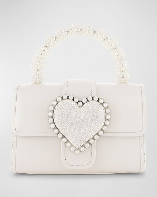 Sophia Webster Amora Pearly Leather Top-Handle Bag