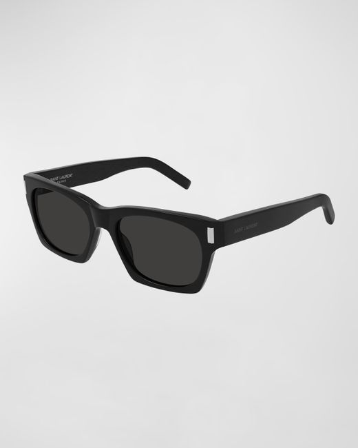 Saint Laurent Monochrome Square Acetate Sunglasses