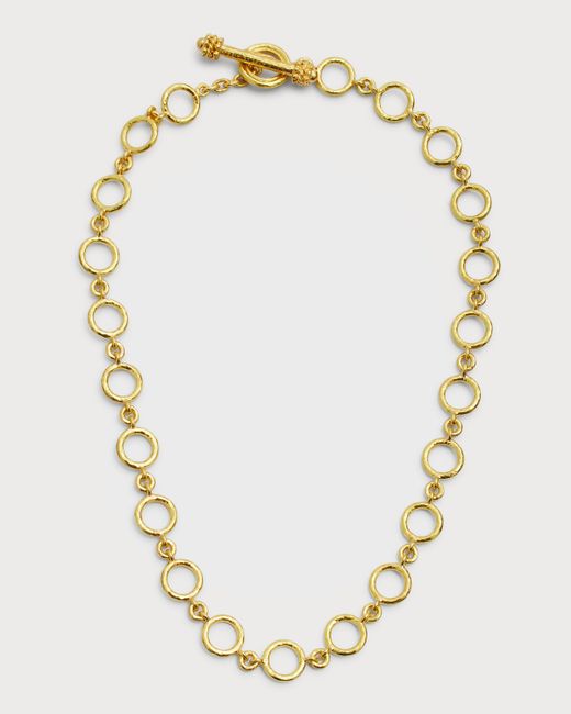 Elizabeth Locke 19K Gold Link Frascati Necklace 17L