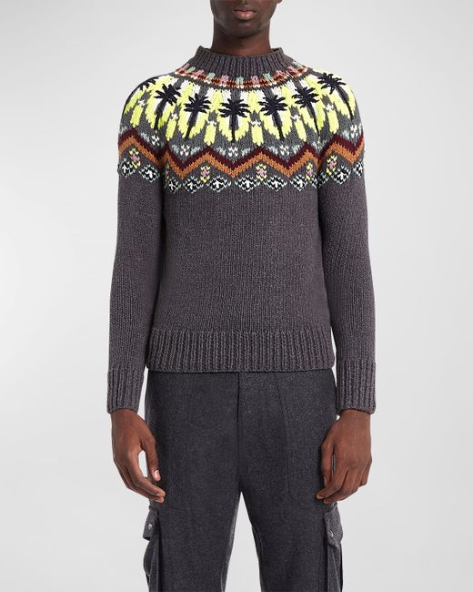 Teddy Vonranson Hand-Knit Nordic Palm Sweater