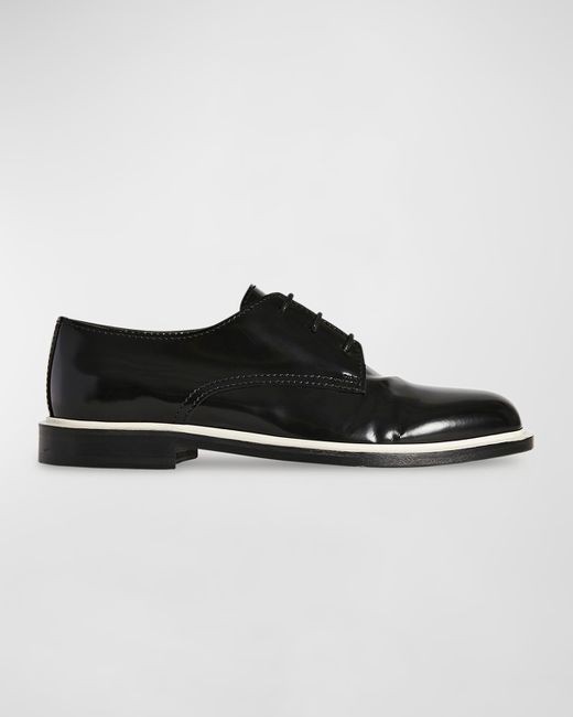 The Row Jules Patent Leather Lace-Up Derby Loafers