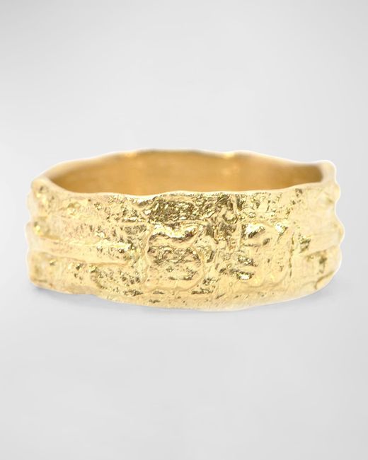 Armenta 18K Yellow Artifact Band Ring