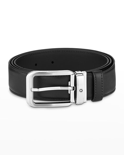 Montblanc Rectangle Pin Buckle Leather Belt