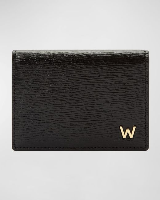 Wolf W-Plaqueacute Recycled Leather Bifold Card Case