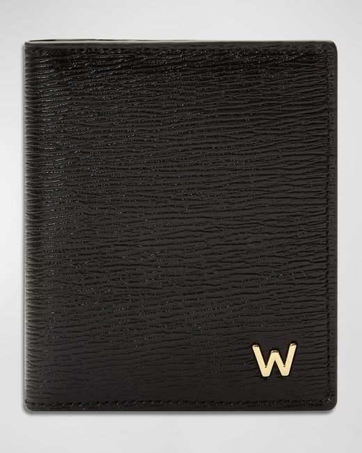 Wolf W-Plaqueacute Recycled Leather Bifold ID Card Case
