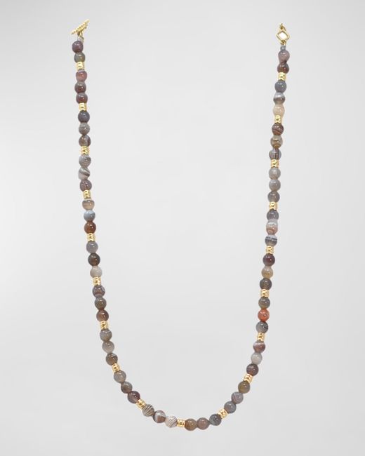 Armenta Botswana Agate Beaded Necklace