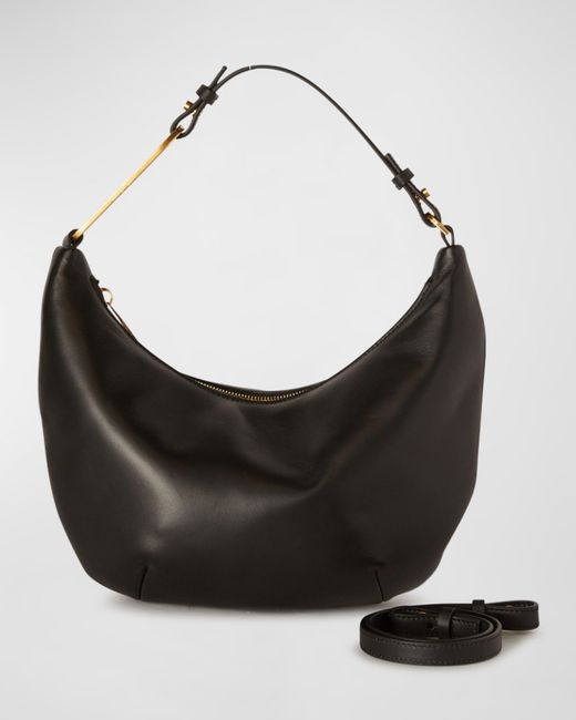 Off-White Paperclip Calf Leather Hobo Bag