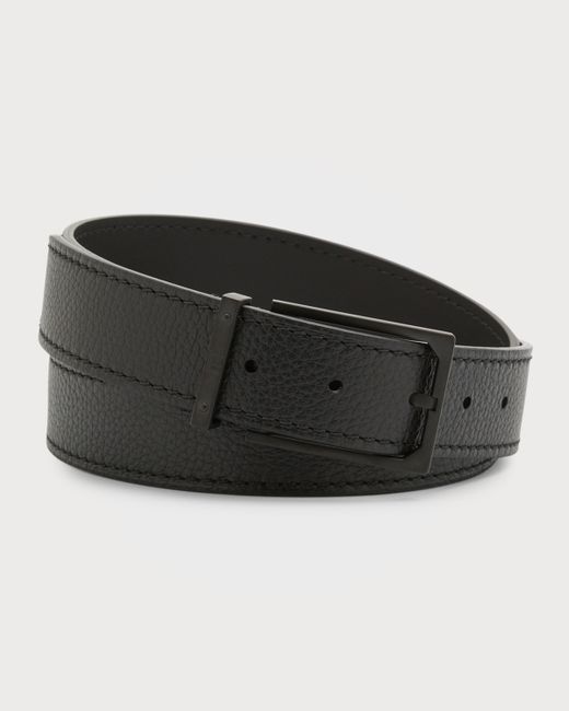 Dunhill Rectangle Buckle Leather Belt 35mm
