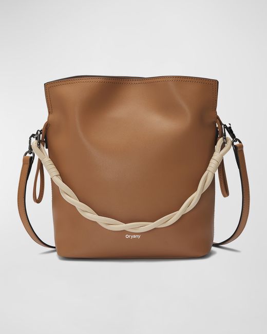 Oryany Madeleine Leather Top-Handle Bucket Bag