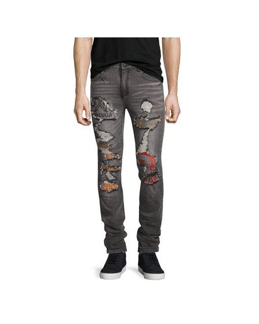 Haculla Post All Bills Distressed Skinny Jeans
