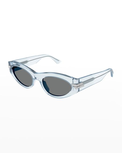 Bottega Veneta Semi Acetate Cat-Eye Sunglasses