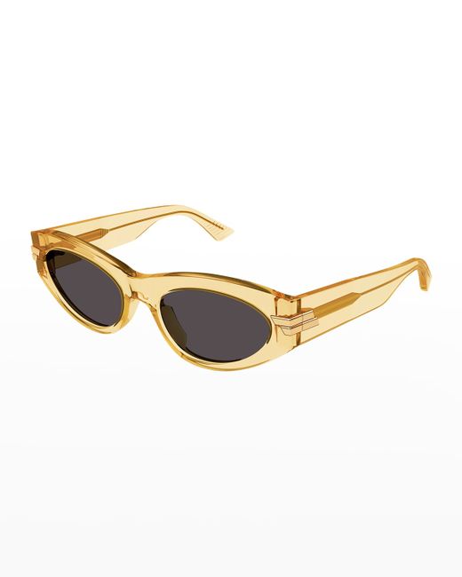Bottega Veneta Semi Acetate Cat-Eye Sunglasses