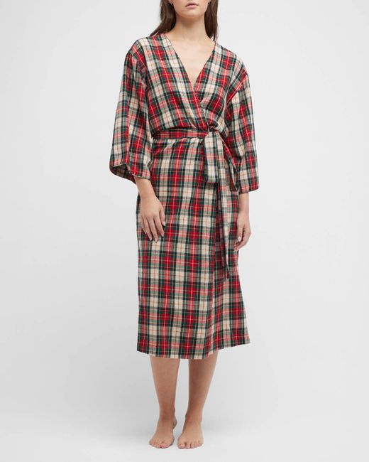 The Great The Flannel Plaid Cotton Robe