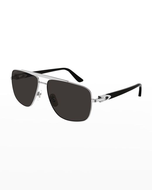 Cartier C-Logo Aviator Sunglasses