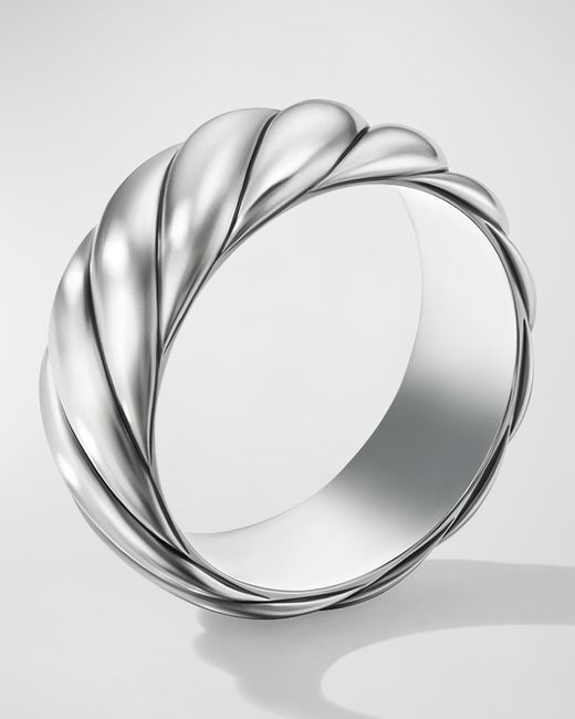 David Yurman Sculpted Cable Contour Band Ring in 9mm Sizes 8-14