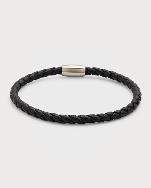 Jan Leslie Magnetic Woven Leather Bracelet
