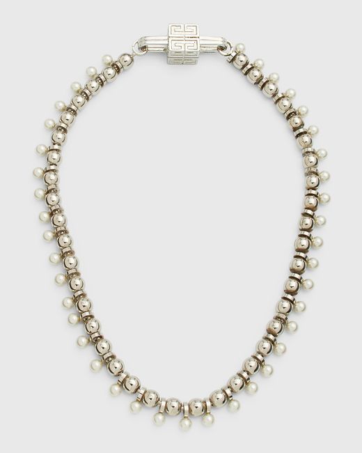 Givenchy 4G Faux Pearl Necklace