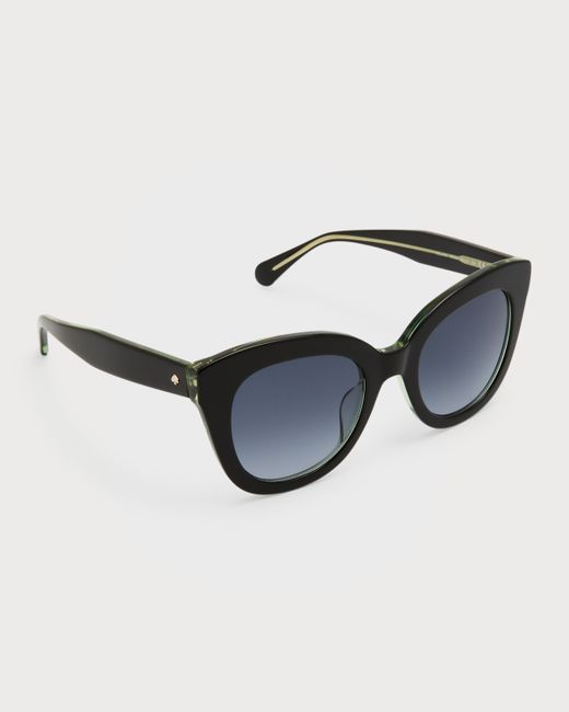 Kate Spade New York belah two-tone acetate cat-eye sunglasses