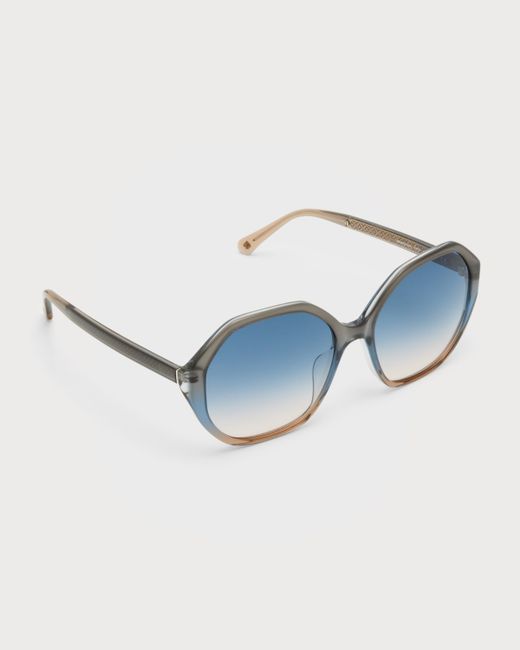 Kate Spade New York waverly geometric round acetate sunglasses