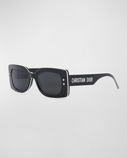 Dior Diorpacific Logo Square Acetate Sunglasses
