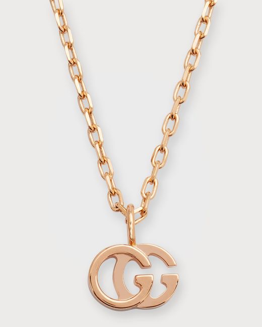 Gucci 18K Gold GG Running Necklace