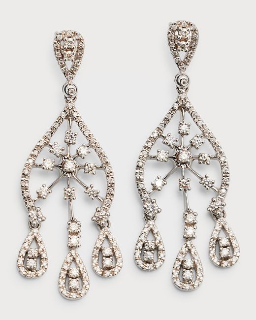 Cassidy Diamonds Gold Diamond Chandelier Earrings