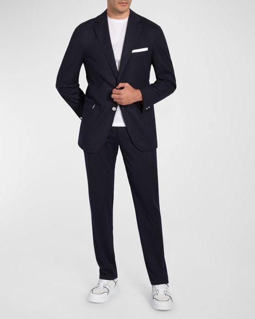 Stefano Ricci Solid Wool Travel Suit