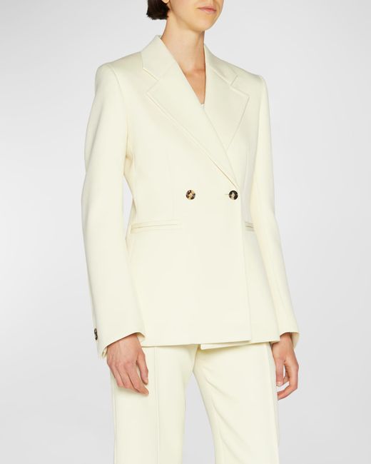 Bottega Veneta Wool Compact Suit Jacket w Curved Sleeves
