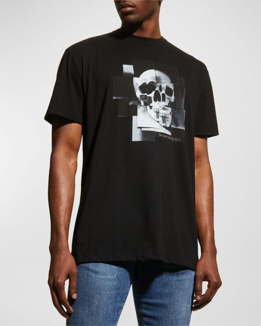 Alexander McQueen Jersey Skull Collage T-Shirt