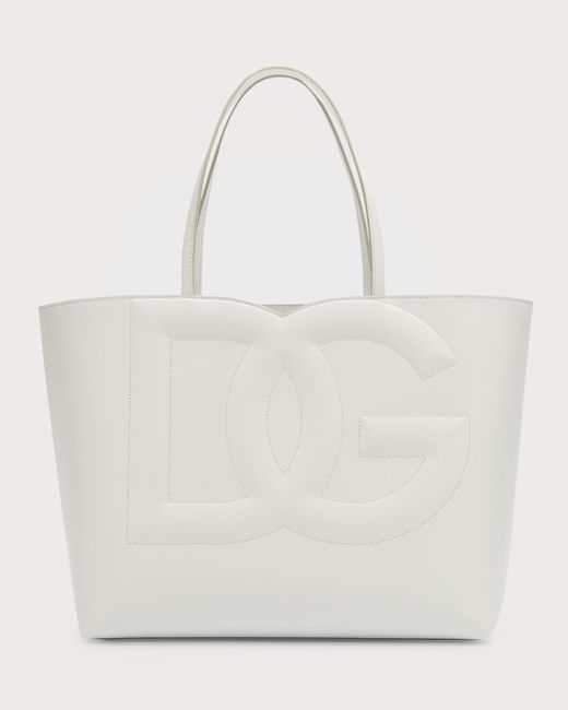 Dolce & Gabbana DG Logo Leather Tote Bag