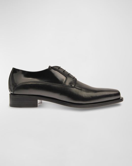 Costume National Square Toe Leather Oxfords