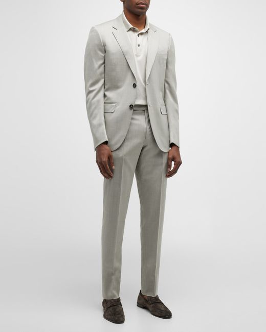 Z Zegna Classic Solid Wool Suit