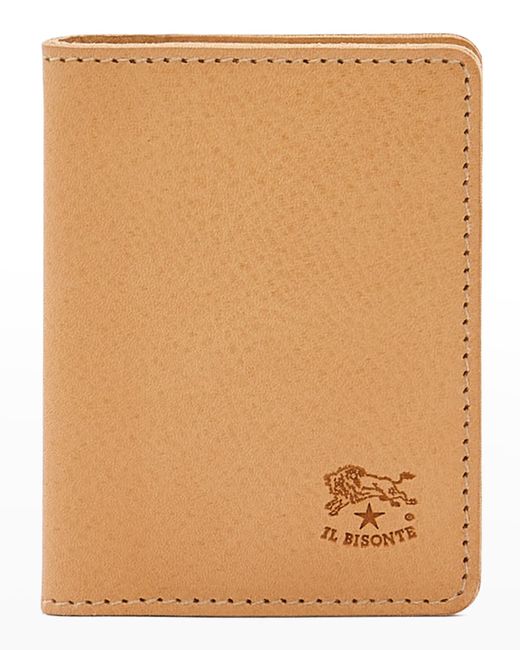 Il Bisonte Vachetta Leather Bifold Card Case