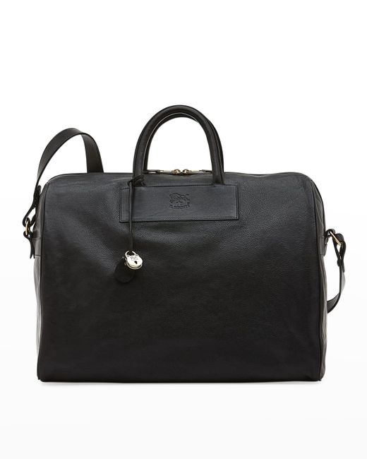 Il Bisonte Leather Travel Duffle Bag