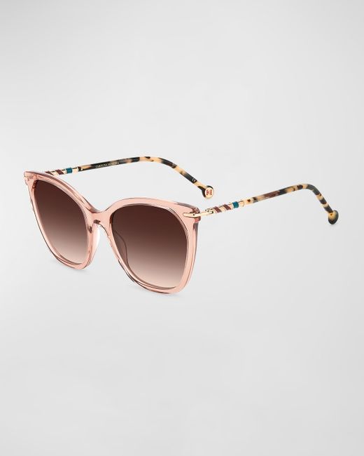 Carolina Herrera Multi Acetate Cat-Eye Sunglasses