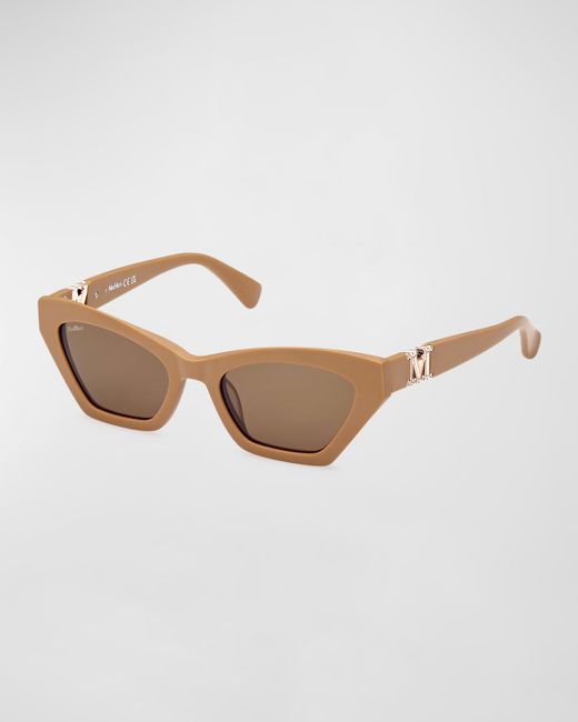 Max Mara Monogram Acetate Cat-Eye Sunglasses