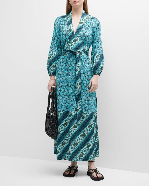 Figue Starlight Print Belted Maxi Dress