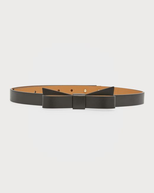 Kate Spade New York bow skinny leather belt