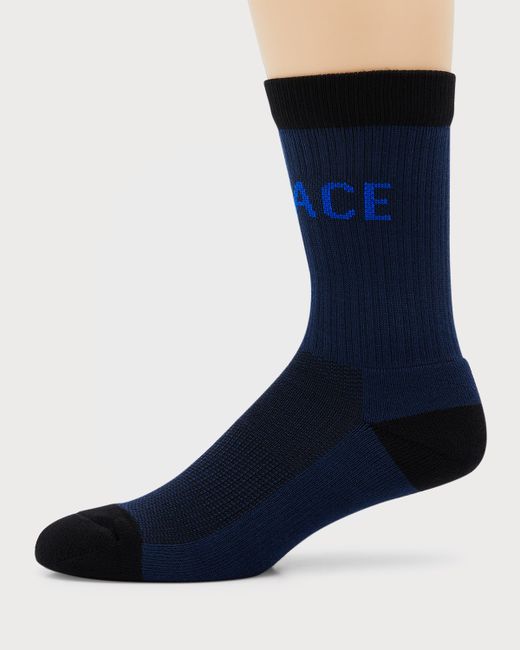 Versace Jacquard Logo Crew Socks