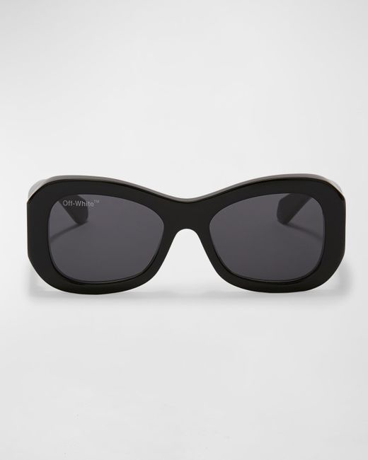 Off-White Pablo Logo Round Acetate Sunglasses