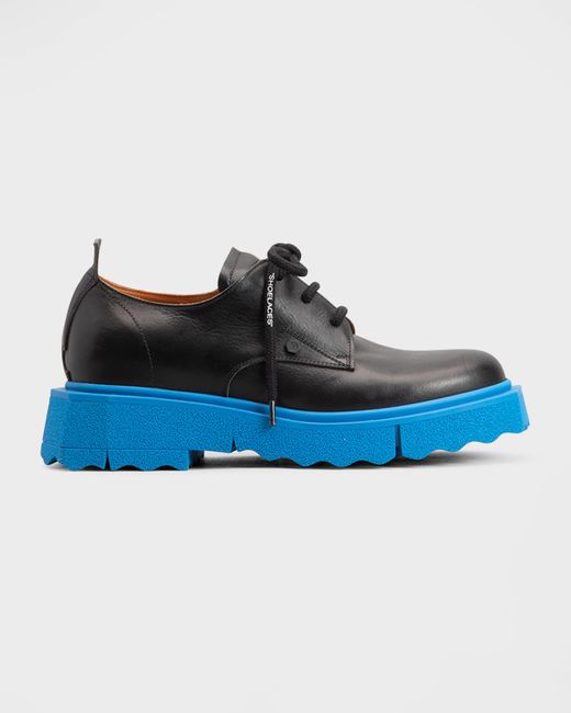 Off-White Sponge Sole Leather Derby Shoes