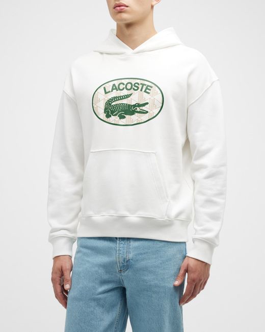 Lacoste Monogram Logo Hooded Sweatshirt