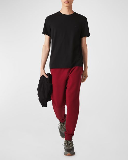 Lacoste Solid Active Double Face Slim Fit Joggers