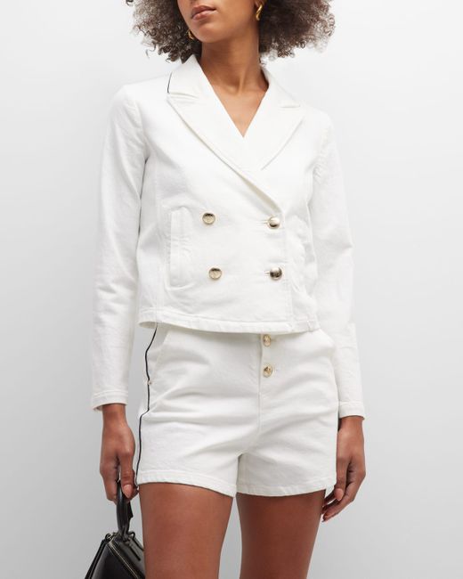 Emporio Armani Double-Breasted Cropped Sailor Jacket