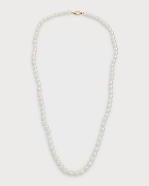 Belpearl 18k Gold Akoya Pearl Necklace 24