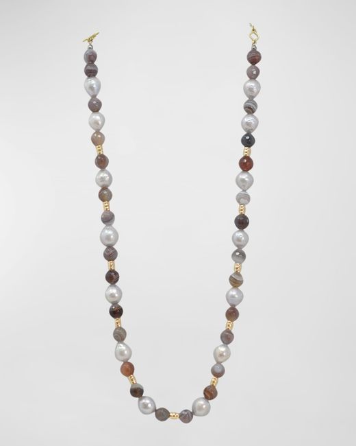 Armenta 18K Yellow Gold Necklace with Edison Pearls