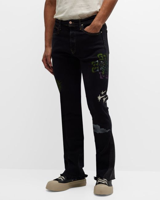 Lost Daze Faded Graphic Slim-Straight Jeans